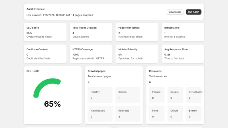 CrawlHunt ‑ Fix SEO With AI