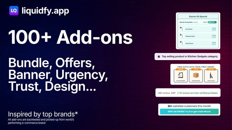 Liquidfy ‑ Add‑ons & Sections