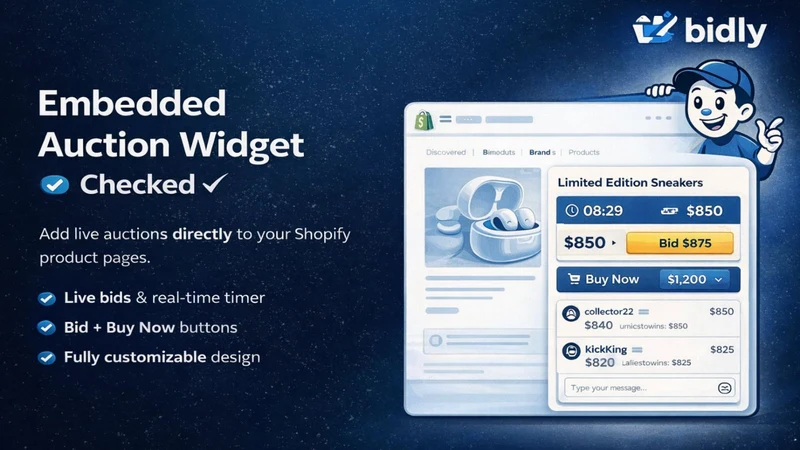 Bidly: Auction and Bidding App