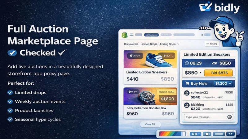 Bidly: Auction and Bidding App
