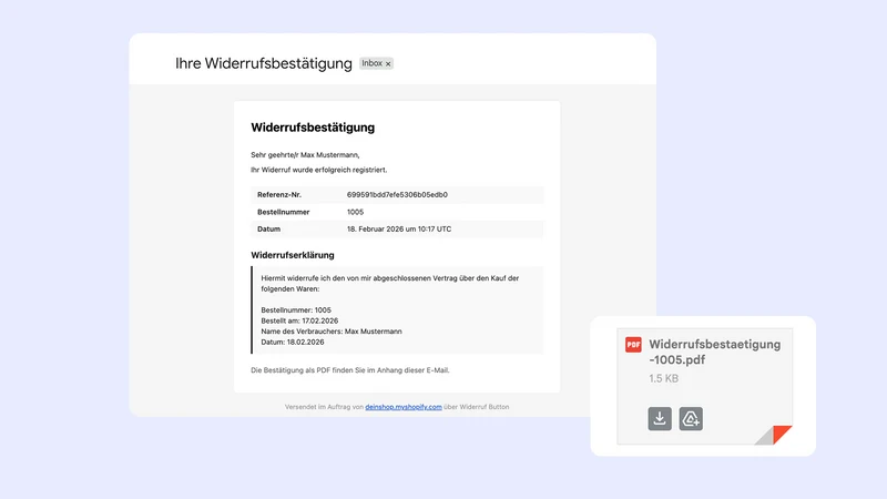 Widerruf Button: EU Compliance