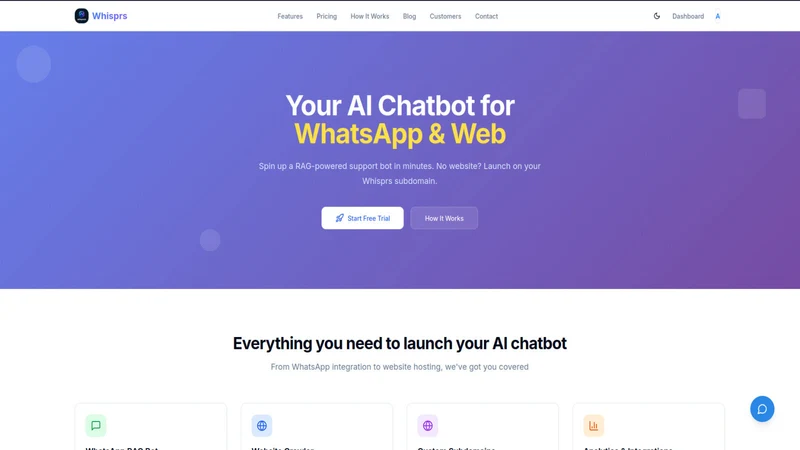 Whisprs–AI Chatbot & Workflows