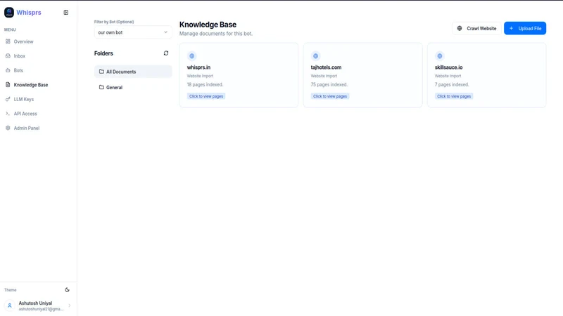 Whisprs–AI Chatbot & Workflows