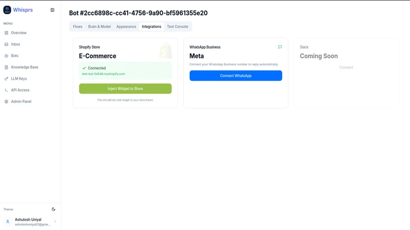 Whisprs–AI Chatbot & Workflows