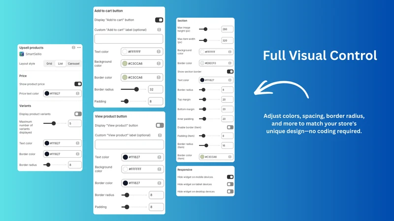 SmartSellio — Upsell & AOV