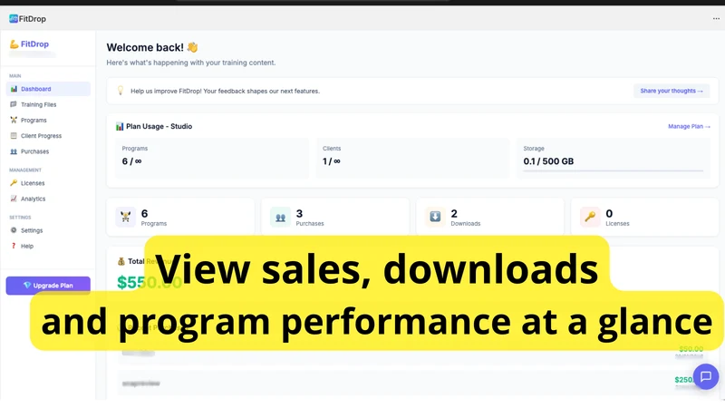 FitDrop ‑ Digital Coaching