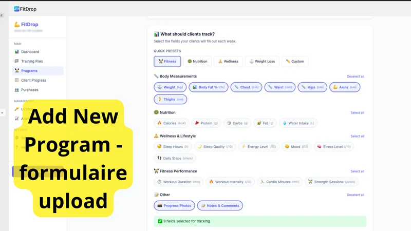 FitDrop ‑ Digital Coaching