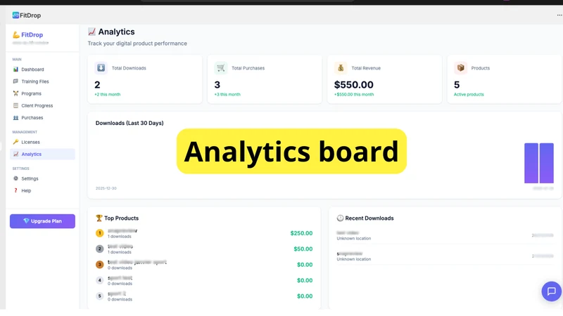 FitDrop ‑ Digital Coaching
