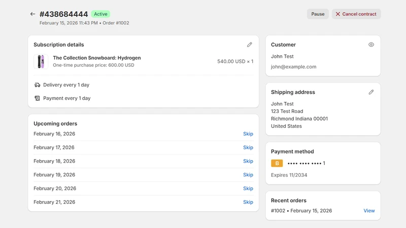 SMART Subscriptions App