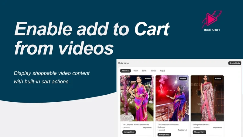ReelCart Shoppable Videos