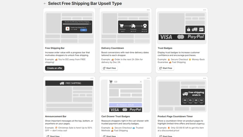 XB: Free Shipping Bar Upsell