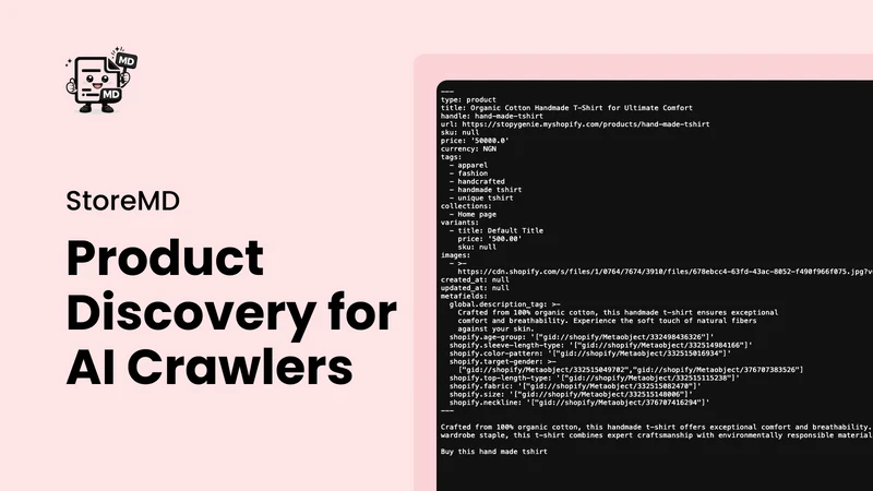 StoreMD: Markdown for AI & LLM
