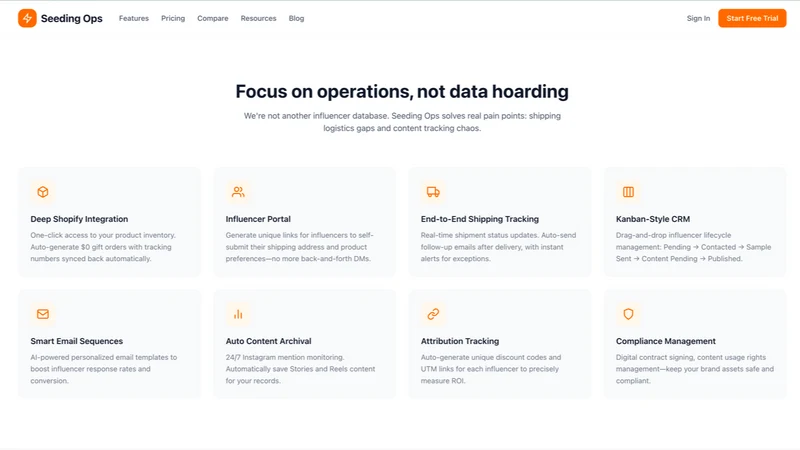 Seeding Ops ‑ Product Seeding