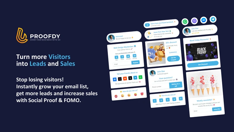 Proofdy – Social Proof & FOMO