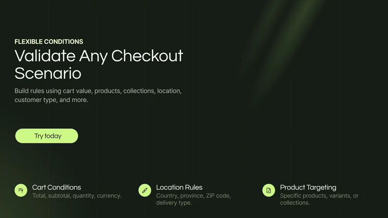 Lockdown: Cart/Checkout Rules
