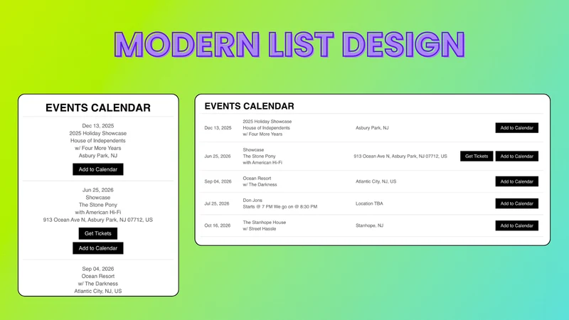 Fresh Cal ‑ Event Calendar