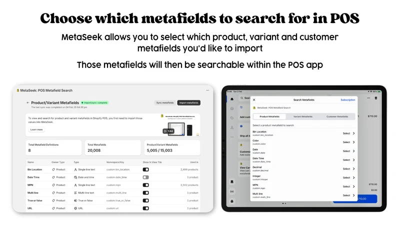 MetaSeek: Advanced POS Search