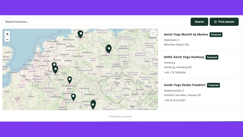 LocateUs ‑ Store Locator Map