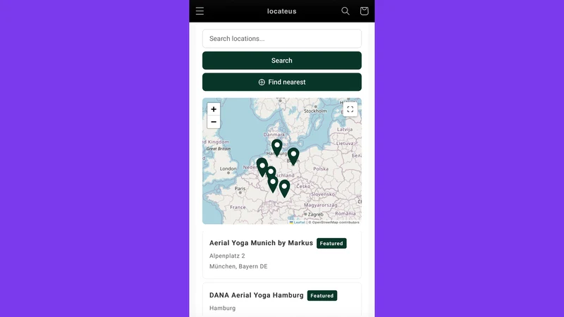 LocateUs ‑ Store Locator Map