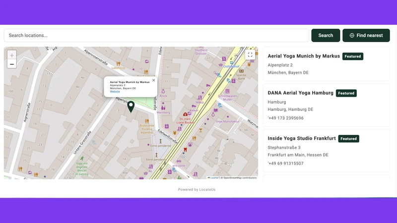LocateUs ‑ Store Locator Map