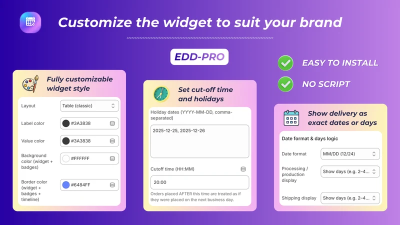 EDD AVAILABILITY APP