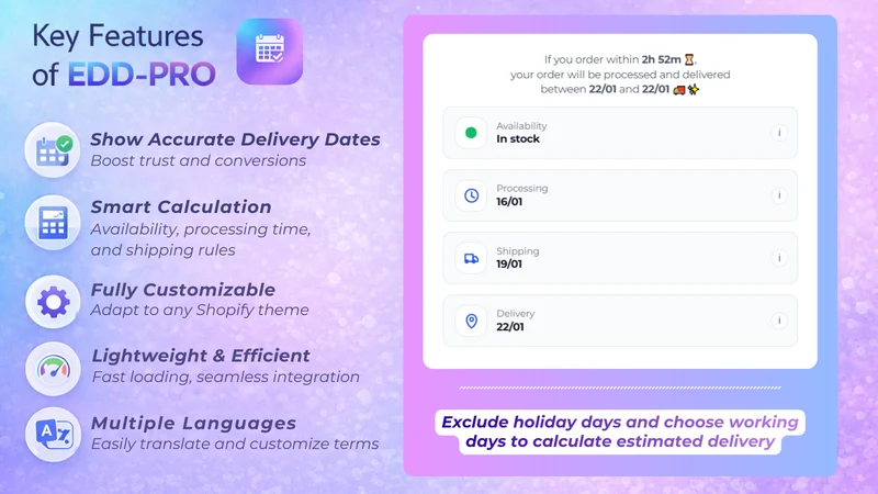 EDD AVAILABILITY APP