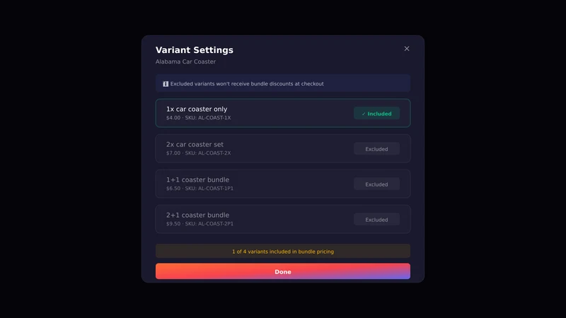 TierForge ‑ Tiered Bundles