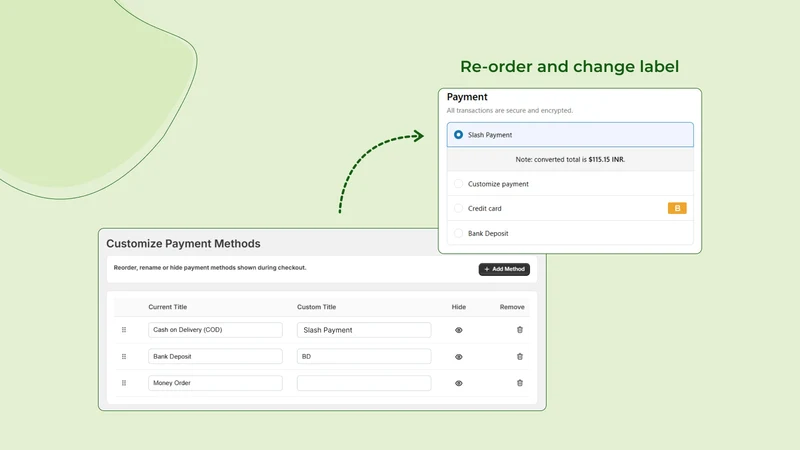 Slash Payment & Shipping