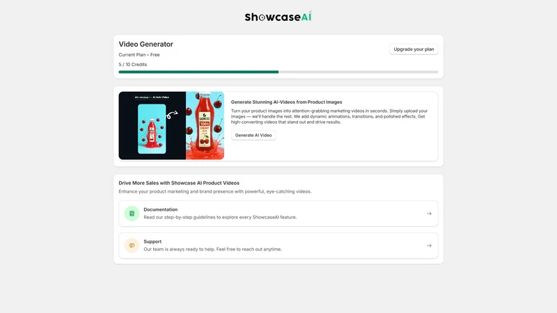 ShowcaseAI Product Video Maker