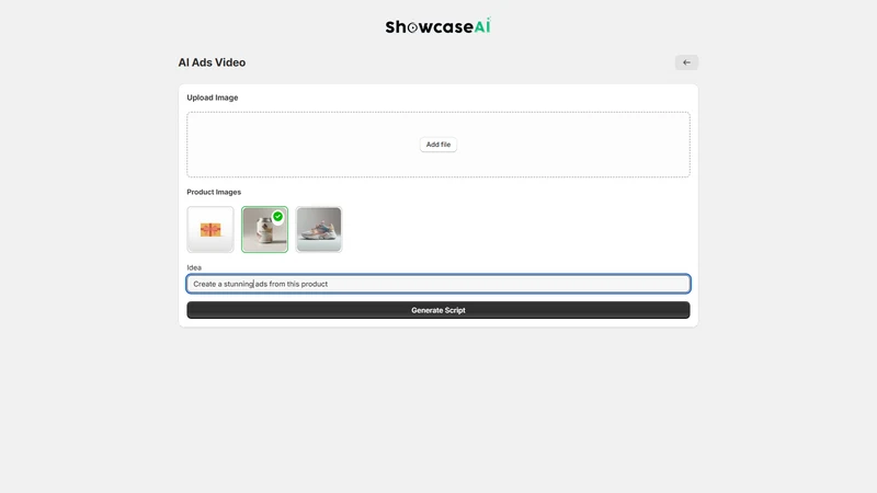 ShowcaseAI Product Video Maker