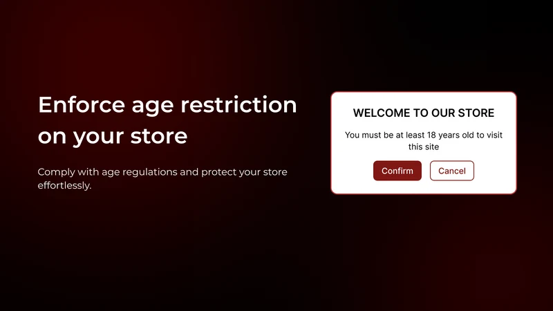 Avada Age Verification Popup