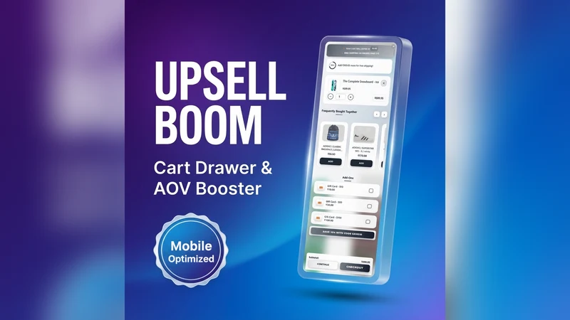 Upsell Boom: Cart Drawer & AOV