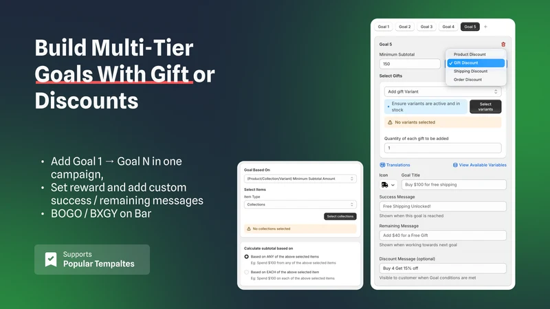 Free Shipping Bar & Free Gift