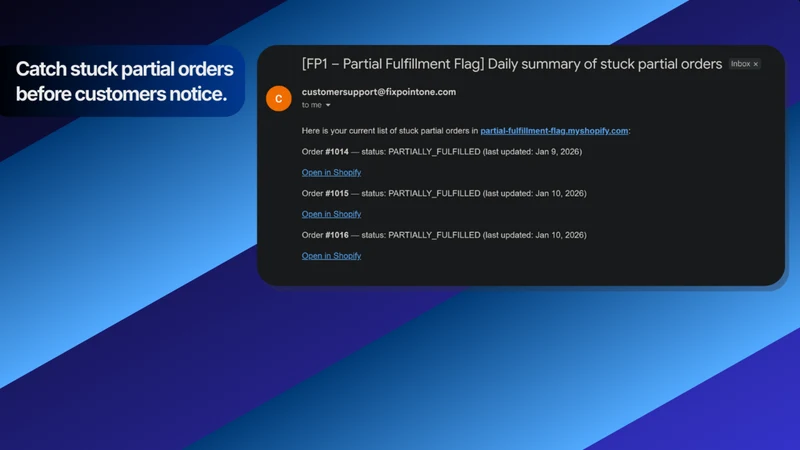 FP1 ‑ Duplicate Order Check