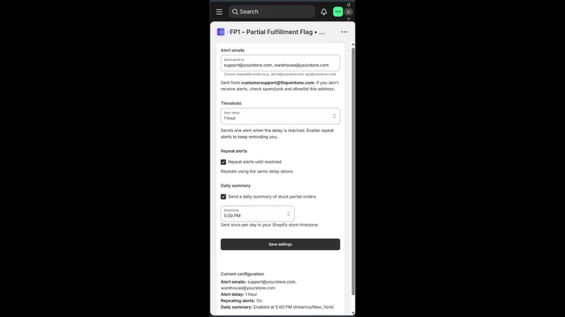 FP1 ‑ Duplicate Order Check