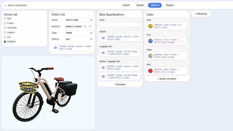 Confira 3D Configurator