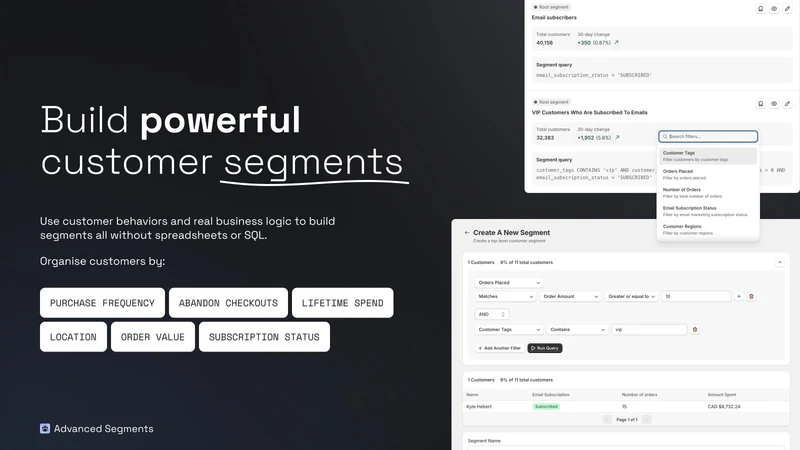 Advanced Customer Segments