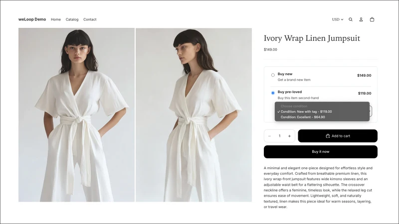 Weloop Recommerce for Fashion