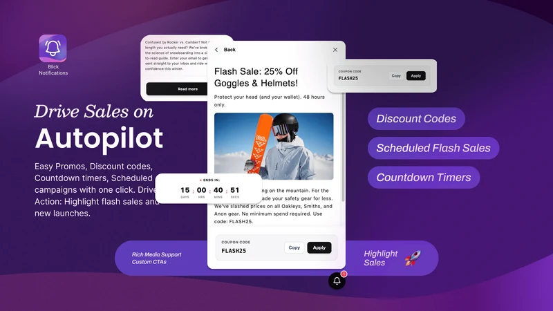 Blick │ On‑site notifications