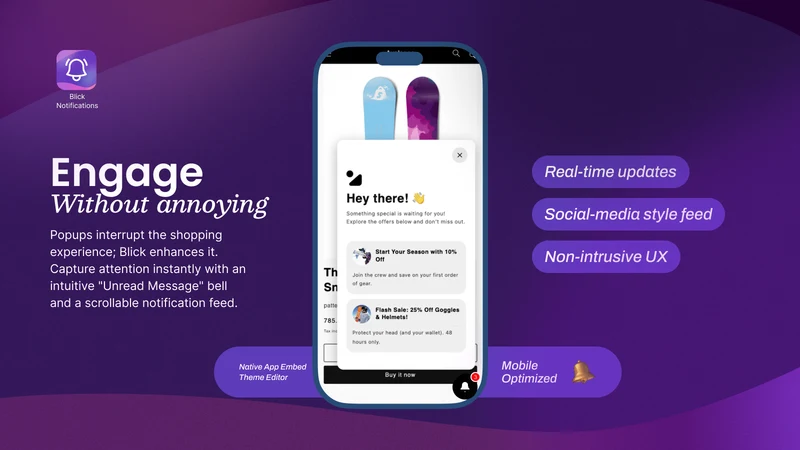 Blick │ On‑site notifications