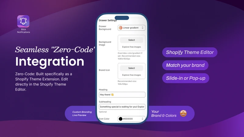 Blick │ On‑site notifications