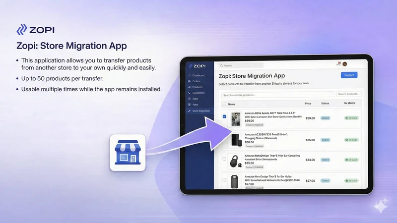 Zopi: Store Migration