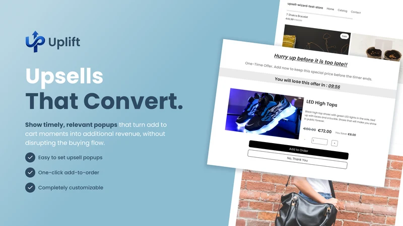 Uplift ‑ Upsell Pop ups