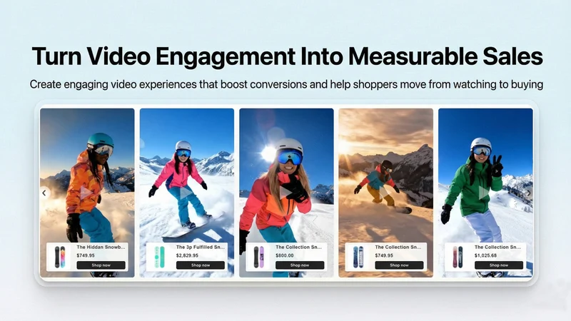 SalesUp Shoppable Video Slider