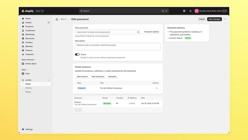 Locker ‑ Product Passwords