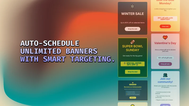 Advanced Banner: Smart Builder