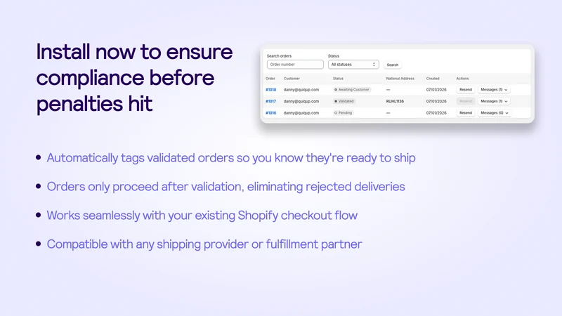 Quiqup ‑ KSA Address Validator