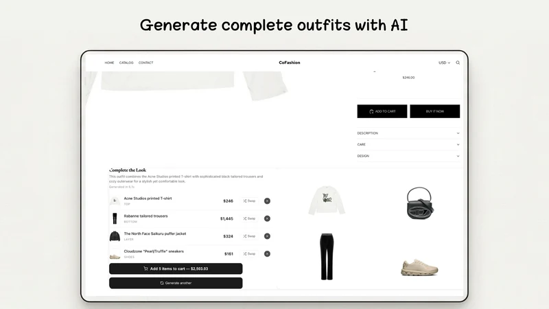 Nady AI Outfit Stylist &Upsell