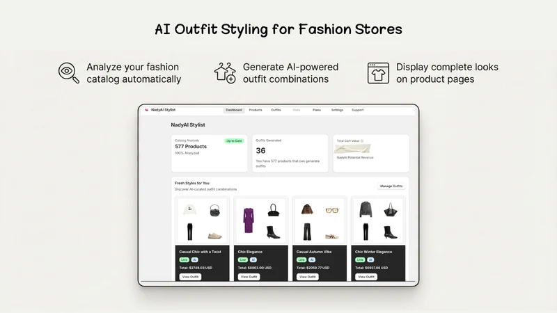 Nady AI Outfit Stylist &Upsell