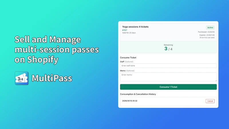 MultiPass: Multi‑session pass